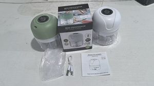 Mini Electric Plastic <b>Vegetable</b> <b>Cutter</b> Chopper Garlic Masher Crusher USB Rechargeable Stainless Steel Blades Automatic Ginger - Product Image 6