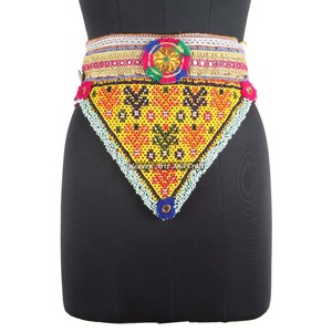 Vintage Belt Belly Dance Bead Afghani Traditional Waist Belt Kuchi Tribal BB063 <b>Old</b> Banjara Real Vintage Handmade Beaded Belts - Product Image 1