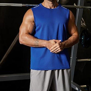 Mens Sleeveless Shirt Quick Dry Workout Tank Top Gym Muscle T Shirts Sport <b>Athletic</b> Tanks Moisture Wicking Fitness Training - Product Image 3