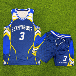 Ensemble d'uniformes de basketball personnalisés pour hommes, maillot et short de basketball respirants par sublimation, vêtements de sport d'équipe personnalisés - Product Image 6