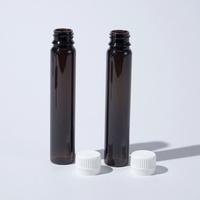 Bouteille de complément liquide cylindrique en PET brun de 30 ml sans BPA, personnalisable, pour capsules de vitamines, médicaments, avec bouchon inviolable