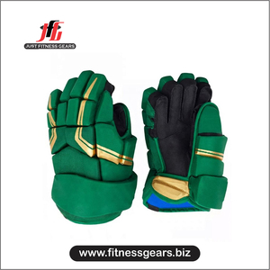 JUST FITNESS GEARS Gants de hockey sur glace en nylon robuste P92 Blade, paume noire, légers, imperméables, offrant une protection pour la glace épaisse - Product Image 2
