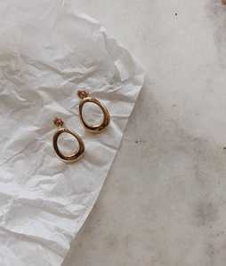 Tiny Chunky Drop <b>Earring</b> 10k 14k 18k Real Solid Gold Push Back Dainty Minimalist Modern Luxury <b>Fine</b> Studs For Women Manufacturer - Product Image 1