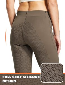 Wholesale Horse Riding Breeches Professional Equestrian Stretch Riding Pants Breathable Comfortable Rider Trousers with Knee - Product Image 5