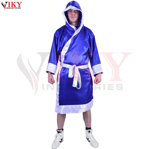 Bata de Boxeo Personalizada con Capucha de Satén, Ropa de Entrenamiento para Hombres, Ropa Profesional para Entrada al Ring, OEM, ODM, Marca Privada - Product Image 4
