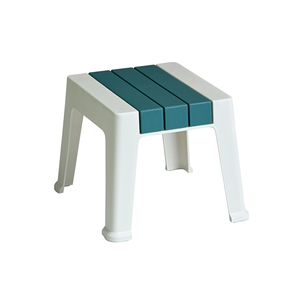 Modern Plastic <b>Stool</b> with Colorful Panels Stackable Home Furniture for Living Room Use - Product Image 5