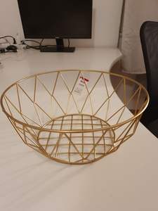 Rustic Vintage Inspired Metal Fruit Basket For Farmhouse Kitchen Decor With Open <b>Frame</b> And Strength - Product Image 5