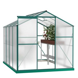 Serra da Giardino Robusta 6 X 8 in Policarbonato per Uso Esterno e in Giardino - Product Image 1