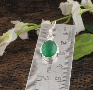 Pendientes de Jade Verde Natural, Plata de Ley 925, Jade Genuino Tipo A, Joyería al por Mayor, Fabricante, Nueva Llegada - Product Image 6