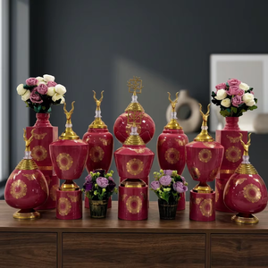 Frascos Decorativos de Lujo para Mesas de Recepción de Bodas, Decoración de Vestíbulos de Hotel, Salones de Banquetes y Exhibiciones Elegantes para Eventos - Product Image 6