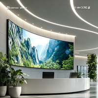 Écran LED mural intérieur sans soudure à pas de pixel fin P1.25 1.25mm P1.2 1.2mm P1.2 P1.5 P1.8, affichage vidéo couleur 4K 8K