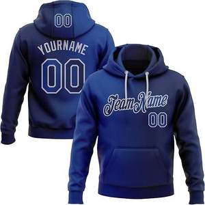 Sudadera con capucha de béisbol de algodón premium, forro polar grueso, mezcla de poliéster transpirable para deportes - Product Image 3