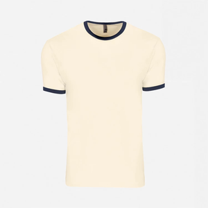Camiseta de Hombre con Cuello en V, Diseño Moderno, Alta Calidad, 100% Algodón, Tejido Dobby, Color Sólido, Corte Regular, Marca de Lujo, Logotipo Frontal - Product Image 1
