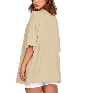 Camiseta de Verano para Mujer, Formal, Ecológica, Estampada, Transpirable, de Manga Corta, de Algodón, Ligera y Elegante - Product Image 3