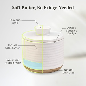 Handcrafted Ceramic <b>Spice</b> <b>Jar</b> Speckled Glaze Airtight Lid Compact Kitchen Storage Canister Rustic Countertop Accent Decor - Product Image 5