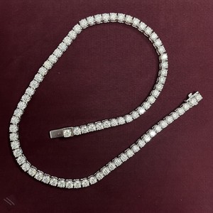 Cadena de tenis de moissanita de 5.5 MM, cadena de eslabones con corte, joyería de lujo, chapada en oro, estilo hip hop para hombre, certificada IGI, regalo para fiestas - Product Image 4