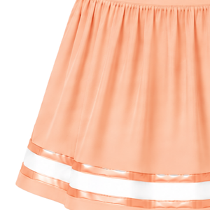 Falda de Animadora Color Durazno, Falda Deportiva Plisada con Ribete a Rayas, Ropa Deportiva Personalizada para Equipos - Product Image 6