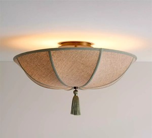 Flower Shape Fabric <b>Ceiling</b> Light Modern Indoor Home <b>Decor</b> Living Room Fixture Lightweight Design - Product Image 3