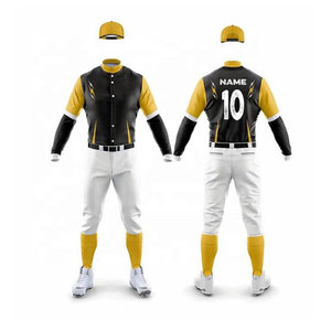 Men's Baseball Uniform Set White Blue Solid Short Sleeve Moisture Wicking Heat-Transfer Printed Jersey Pants Regular Fit All - Product Image 4