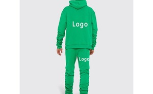 เสื้อสเวตเชิ้ตผู้ชายมีฮู้ด สีพื้น ผ้าฝ้าย แขนยาว ทรงปกติ สวมใส่สบายๆ สำหรับฤดูใบไม้ร่วง ระบายอากาศได้ดี น้ำหนักปานกลาง มีเชือกผูก - Product Image 4