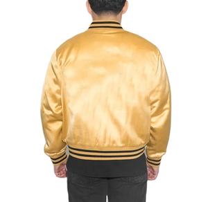 Chaqueta universitaria de satén 100% poliéster personalizada para deportes de baloncesto chaqueta de béisbol universitaria personalizada para hombres - Product Image 2