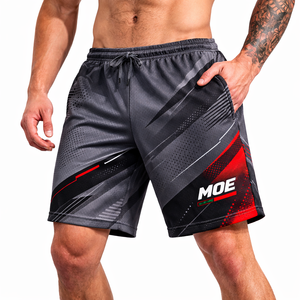 Pantalones Cortos Deportivos Sublimados en Blanco y Negro, MOE Tie Dye, Ropa Deportiva para Gimnasio, Cordón Elástico, Producción de Ropa Deportiva Personalizada - Product Image 5