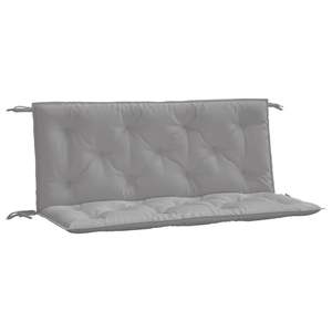 Ensemble de 2 coussins de banc de jardin en tissu Oxford gris, 100% polyester, durables et élégants - Product Image 2