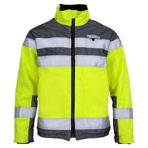 Chaqueta de Trabajo de Alta Visibilidad para Invierno con Franjas Reflectantes - Sudadera con Cremallera Personalizada, Chaquetas de Seguridad para Hombre - Product Image 3