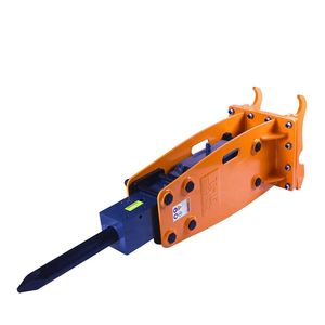 Martello Idraulico per Escavatore/Terna da 6-9 Tonnellate, Attacco Rapido con Punte da 3 Pollici, Scalpello 1030 J, Energia d'Impatto TMG HB90Q, Nuovo - Product Image 1