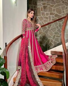 ABITO PAKISTANO DESIGNER MATRIMONIO ABBIGLIAMENTO DA FESTA INDIANO