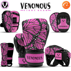 Protections de tibia en cuir Venomous Butterfly Pro, réglables, légères, durables, pour entraînement de MMA et de kickboxing, unisexe - Product Image 6