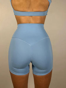 Shorts Deportivos de Cintura Alta para Mujer, sin Costuras, con Control de Abdomen, Compresión, para Yoga y Ejercicio, Venta al Por Mayor, Personalizados, de Verano - Product Image 3