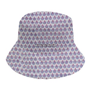 Sombrero de pescador de algodón para mujer, estilo informal, para principios de otoño, con estampado a mano y acolchado. - Product Image 2
