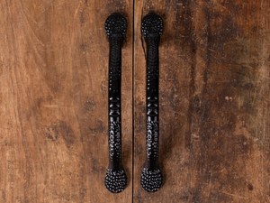 Tirador de Barra Rústico de Hierro Fundido para Muebles de Cocina, Herraje Duradero Forjado a Mano para Cajones y Puertas de Armario - Product Image 2