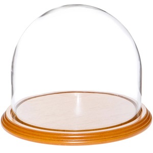 Cloche en verre ronde avec base en métal, design vintage, pour le stockage des aliments, utilisation en cuisine - Product Image 4