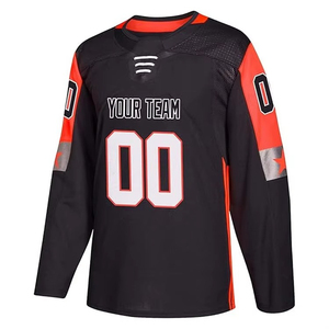 เสื้อฮอกกี้น้ำแข็งปักลายแบบใหม่ปี 2026 สำหรับผู้ชาย บริการ OEM คุณภาพเยี่ยม ผลิตตามสั่ง ผ้าโพลีเอสเตอร์ 100% แห้งเร็ว - Product Image 2