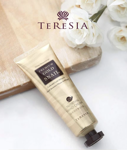 Crema de Manos Reparadora TERESIA Mini Premium Gold Snail, Nutritiva con Minerales, Hidratación Intensiva, Cuidado de la Barrera Cutánea, Anti-encogimiento, Fácil Absorción - Product Image 1