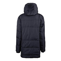 Parka d'hiver respirante pour homme, à capuche, couleur unie, isolée, en polyester/coton, fermeture éclair, vêtement d'extérieur décontracté, coupe classique