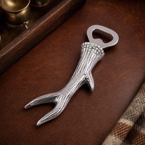 Handcrafted Deer Antler Bottle Opener Rustic Metal Beer Bottle Opener Decorative <b>Bar</b> <b>Tool</b> - Product Image 3