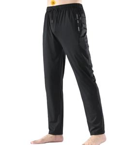 Pantalon de course décontracté en toile légère, respirant, à séchage rapide, avec fermeture éclair et cordon de serrage, idéal pour l'hiver - Product Image 1