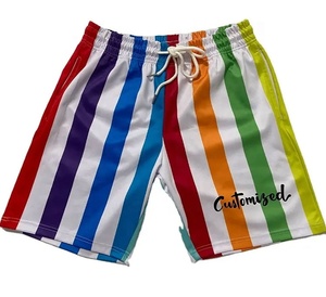 Short arc-en-ciel coloré d'été de haute qualité Short de sublimation - Product Image 1