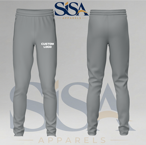 Custom <b>Light</b> Grey Regular Fit <b>Trouser</b> Pant Micro Stretch Sportswear Sizes XS-3XL - Product Image 2