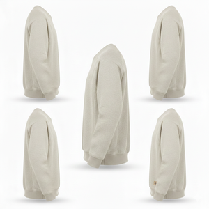 <b>Men</b> Plus Size French Terry 100 Percent Cotton Crew Neck <b>Hoodie</b> Bubble Print Sweater Winter OEM Wholesale - Product Image 3