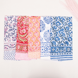 Vintage Style Ethnic Floral Cotton Square Scarf Handkerchief Multifunctional Wraps Colorful Bandanas Summer Unisex <b>Accessories</b> - Product Image 2