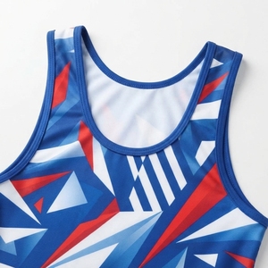 Combinaison de lutte personnalisée pour équipe, uniforme adulte et junior en spandex et mélange de polyester, combinaison de lutte sublimée, fabricant - Product Image 4