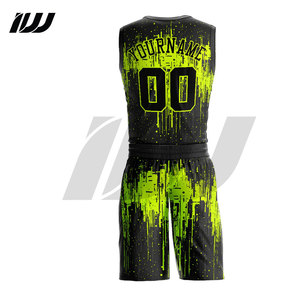Ensembles d'uniformes de basketball sans manches 100 % polyester à séchage rapide, respirants, de haute qualité, avec motifs imprimés, pour grandes tailles, vente en gros - Product Image 6