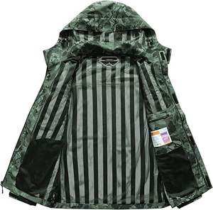 Veste coupe-vent longue d'hiver pour homme, style designer, col montant, à capuche vintage, respirante et écologique, vente en gros - Product Image 3