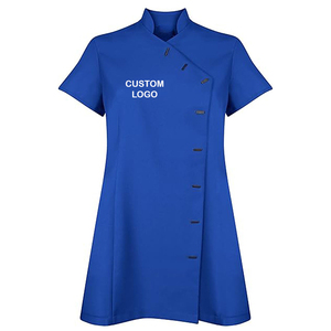 Hot Selling Custom logo High Quality Thai Massage Beauty Industry Salon Workwear Women Tunic Spa Uniform for Lady Medical Scrubs - Product Image 1