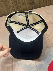 Gorra de Béisbol de Tela de Algodón, 5 Paneles, Deportiva, Estructurada, Unisex, Combinación de Dos Tonos, Bordado Personalizado con su Logotipo, Venta al Por Mayor de Fábrica - Product Image 4