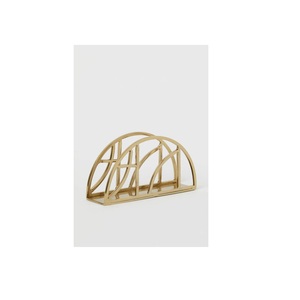 Porte-serviettes en métal argenté, doré, noir ou en bois pour table de restaurant - Product Image 5